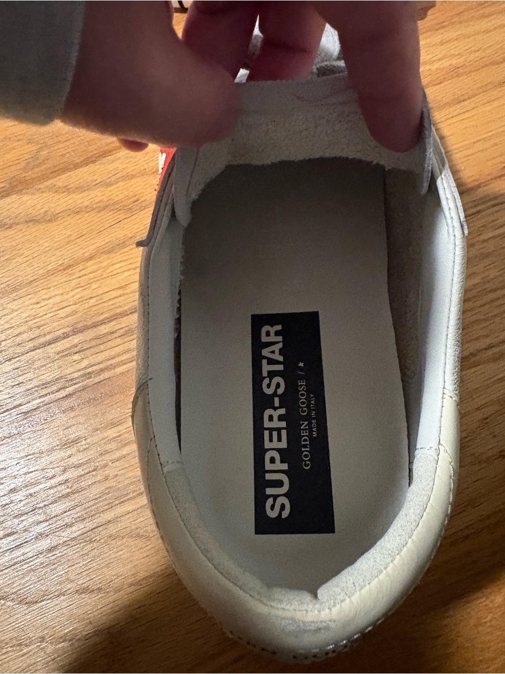 Golden Goose White Sneakers with Red Star - Picture 2 of 5
